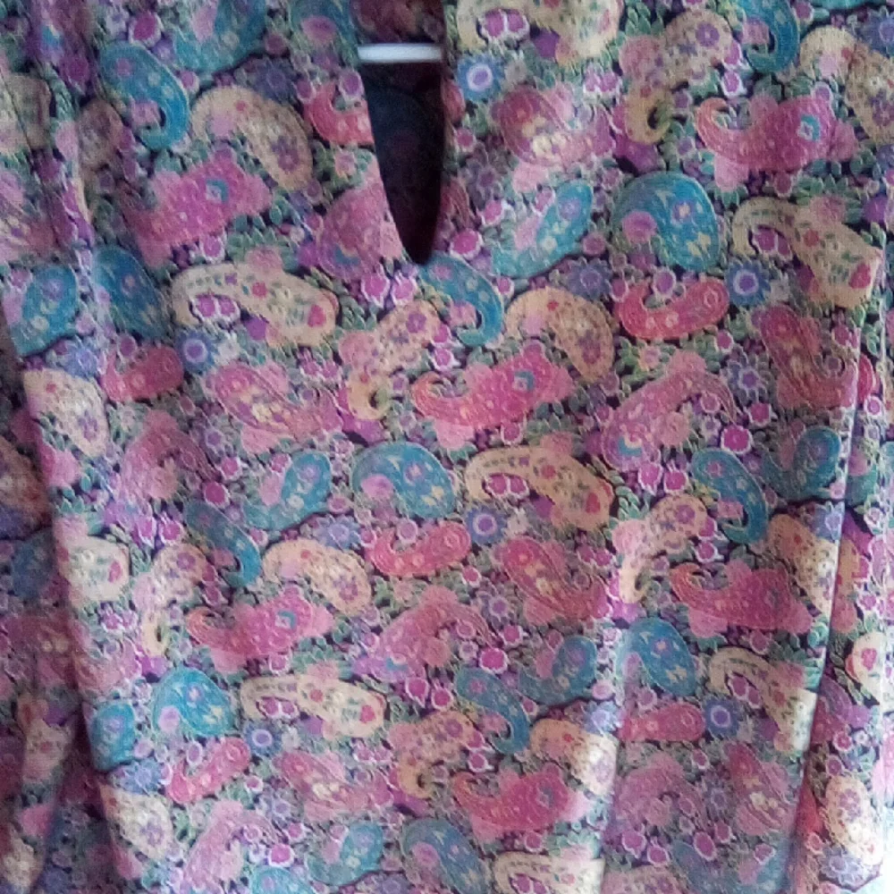 Vibrant Paisley Women's Blouse - Picture 7 of 10